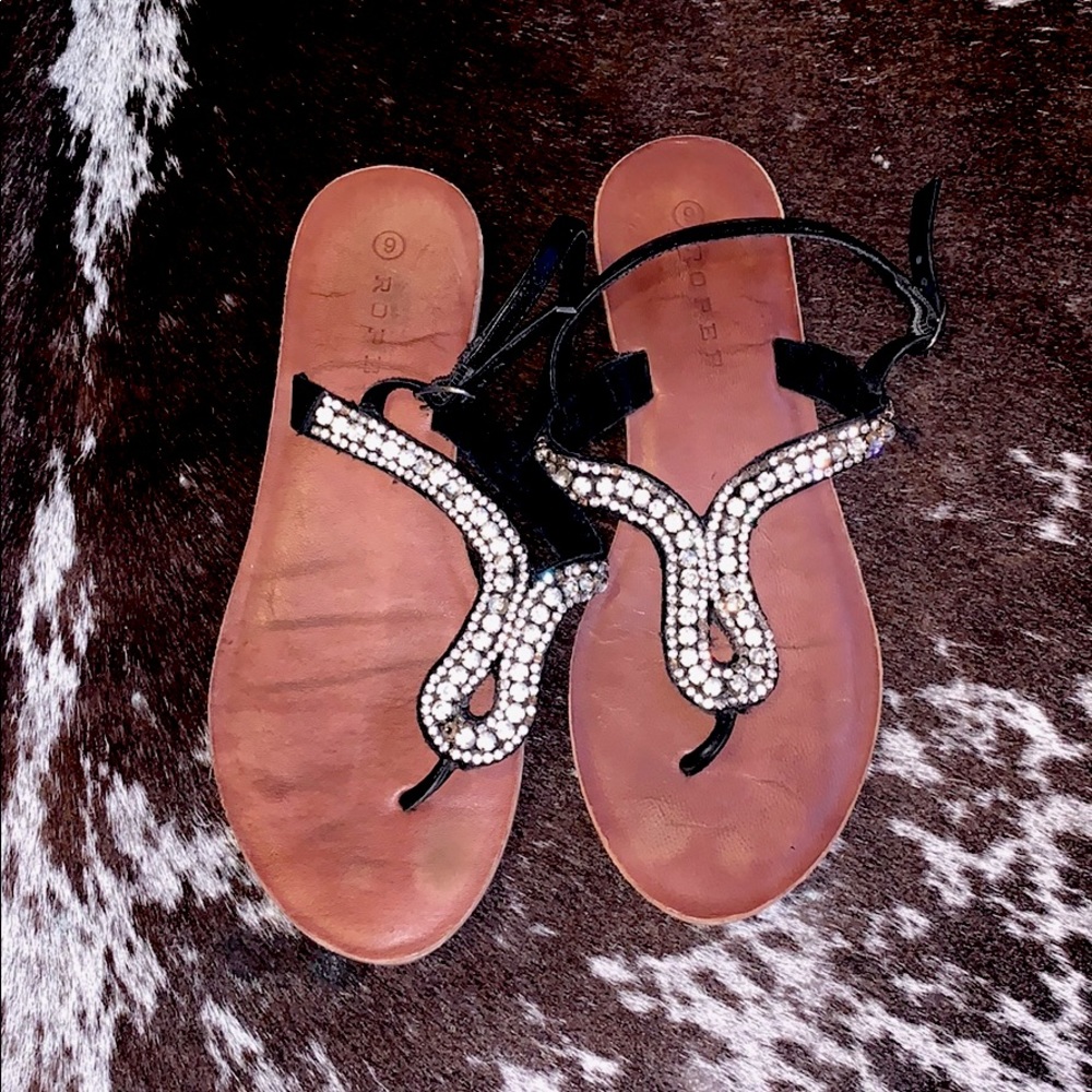 Womens Roper Bling Sandals Size 9